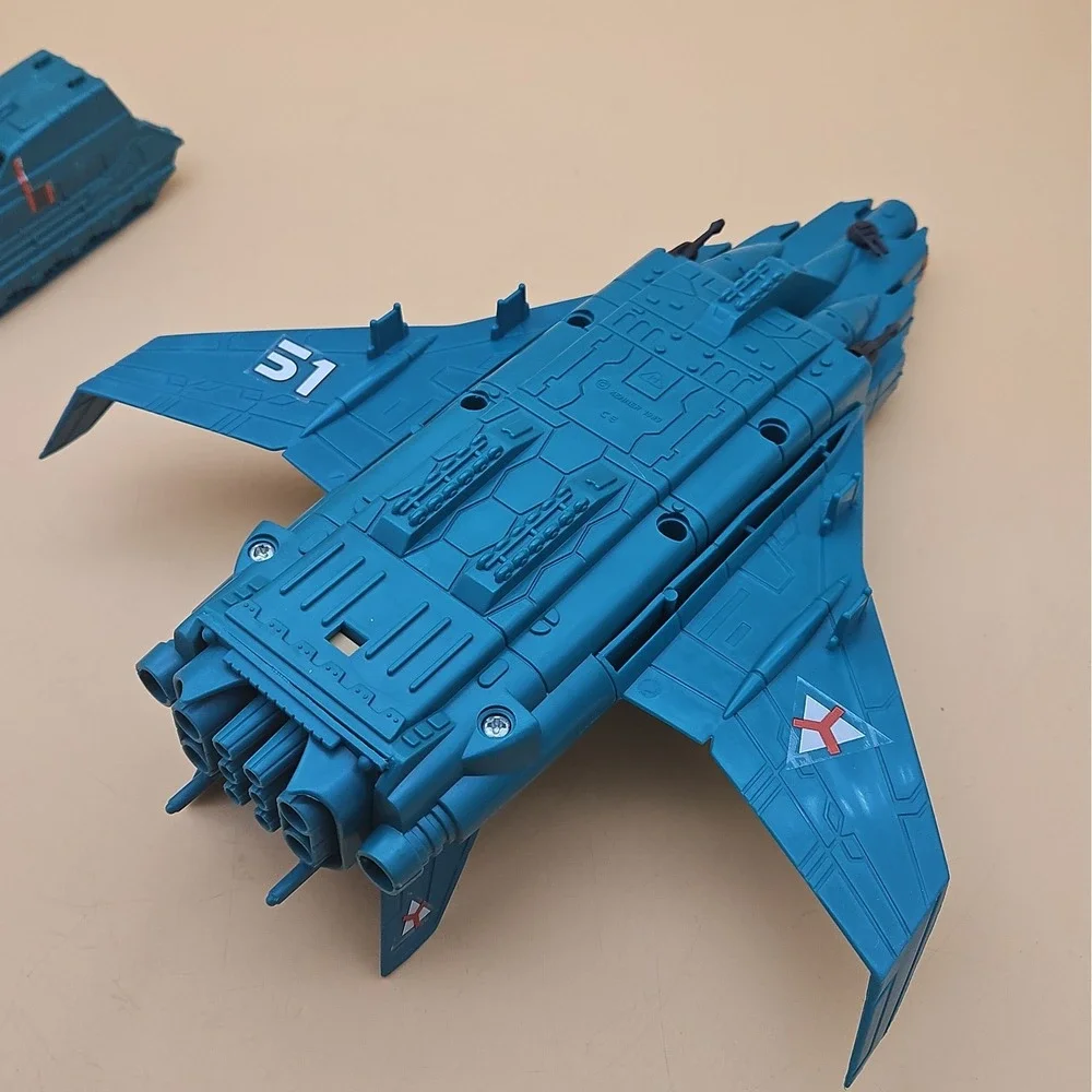 Vtg 1989 Kenner Mega Force Triax Backlash Air Assault Jet & Tank Toy Incomplete